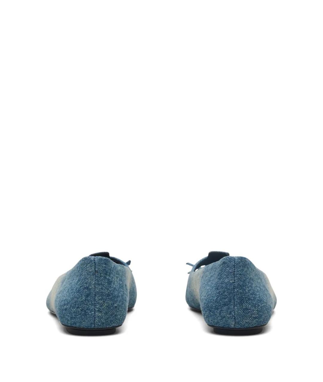 MARC JACOBS Синие текстильные балетки, фото 4