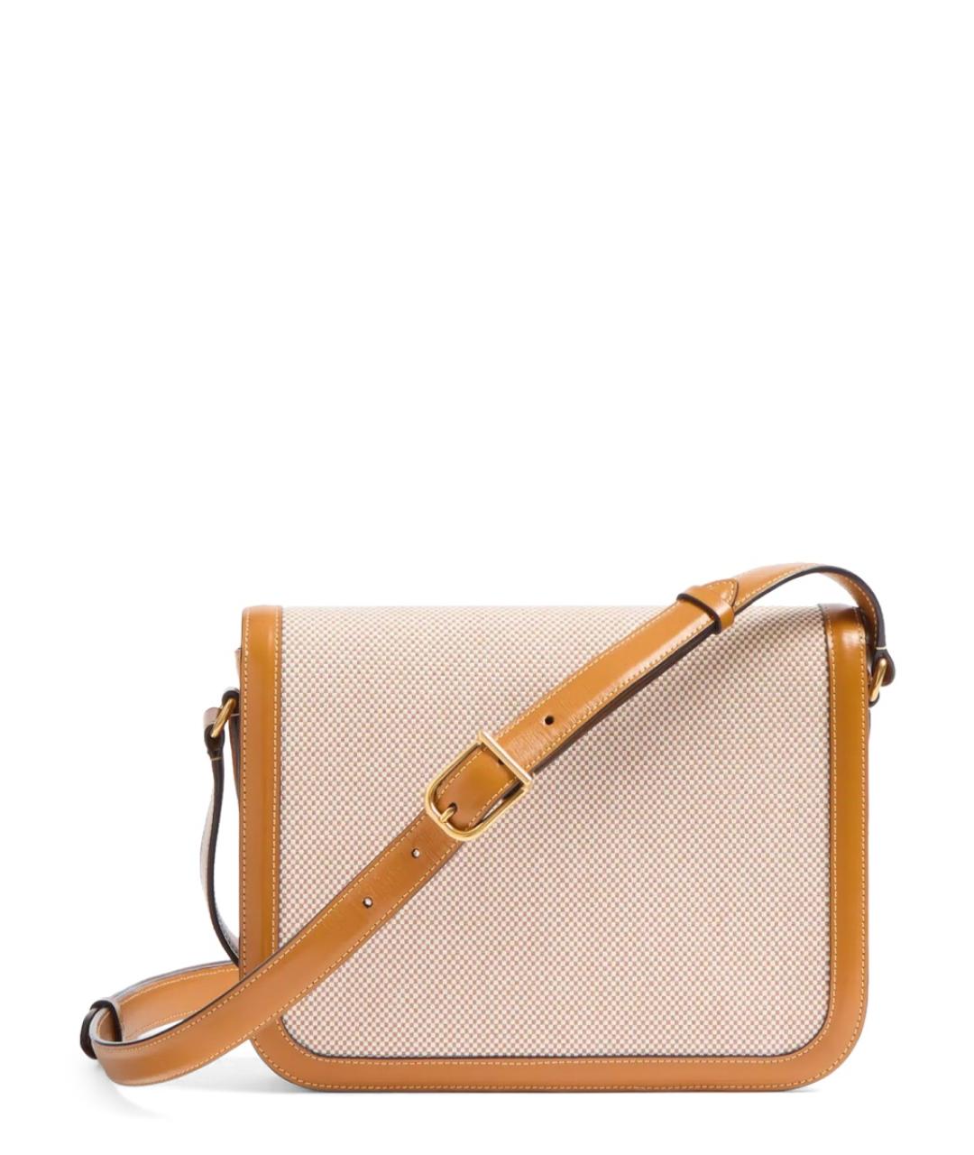 VALENTINO Бежевая жаккардовая сумка через плечо, фото 4