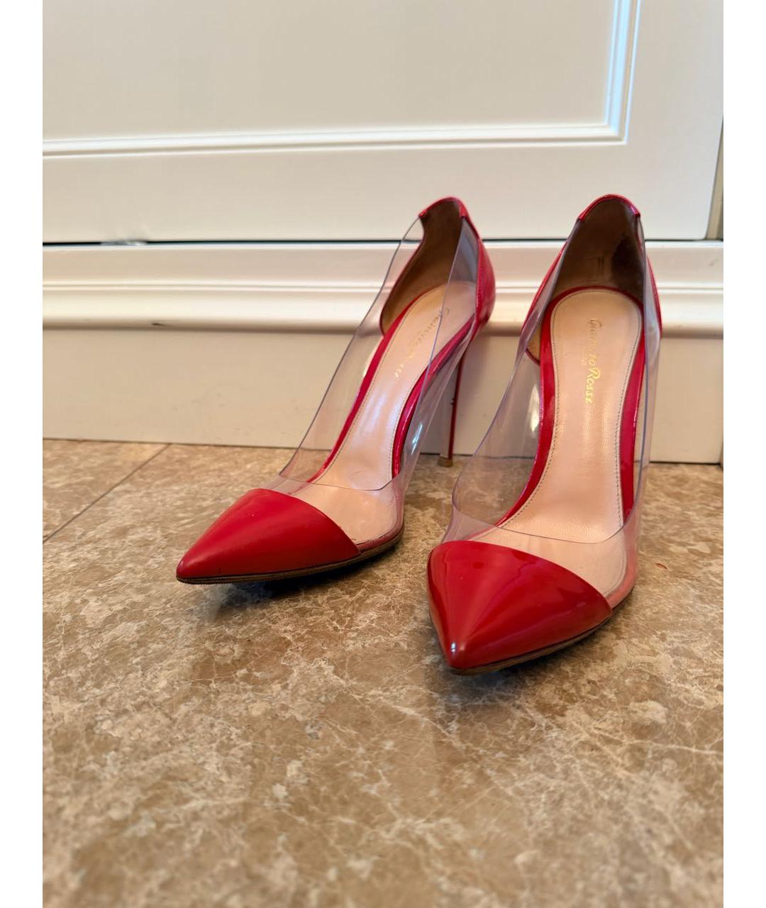 GIANVITO ROSSI Красные туфли из лакированной кожи, фото 2