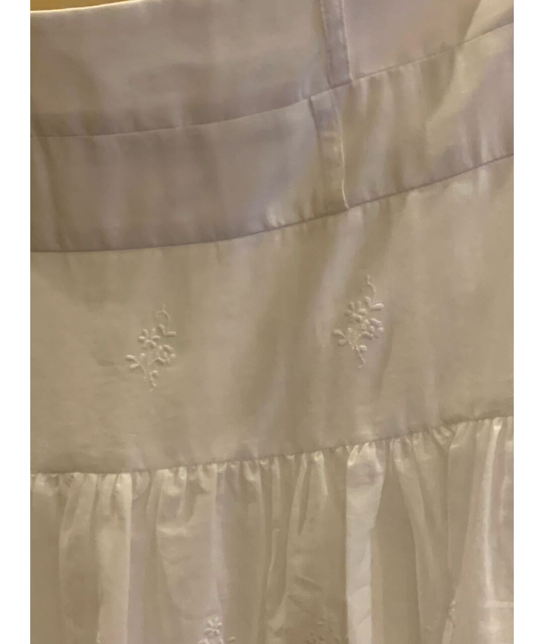 CHRISTIAN DIOR Белая хлопковая юбка мини, фото 6