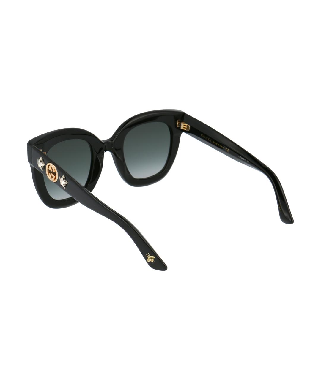 GUCCI Черные пластиковые солнцезащитные очки, фото 4