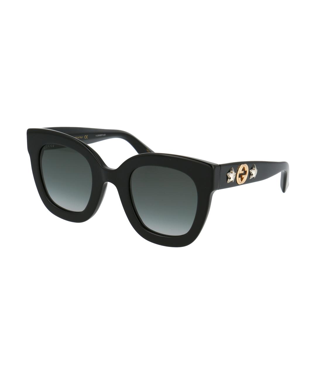 GUCCI Черные пластиковые солнцезащитные очки, фото 2