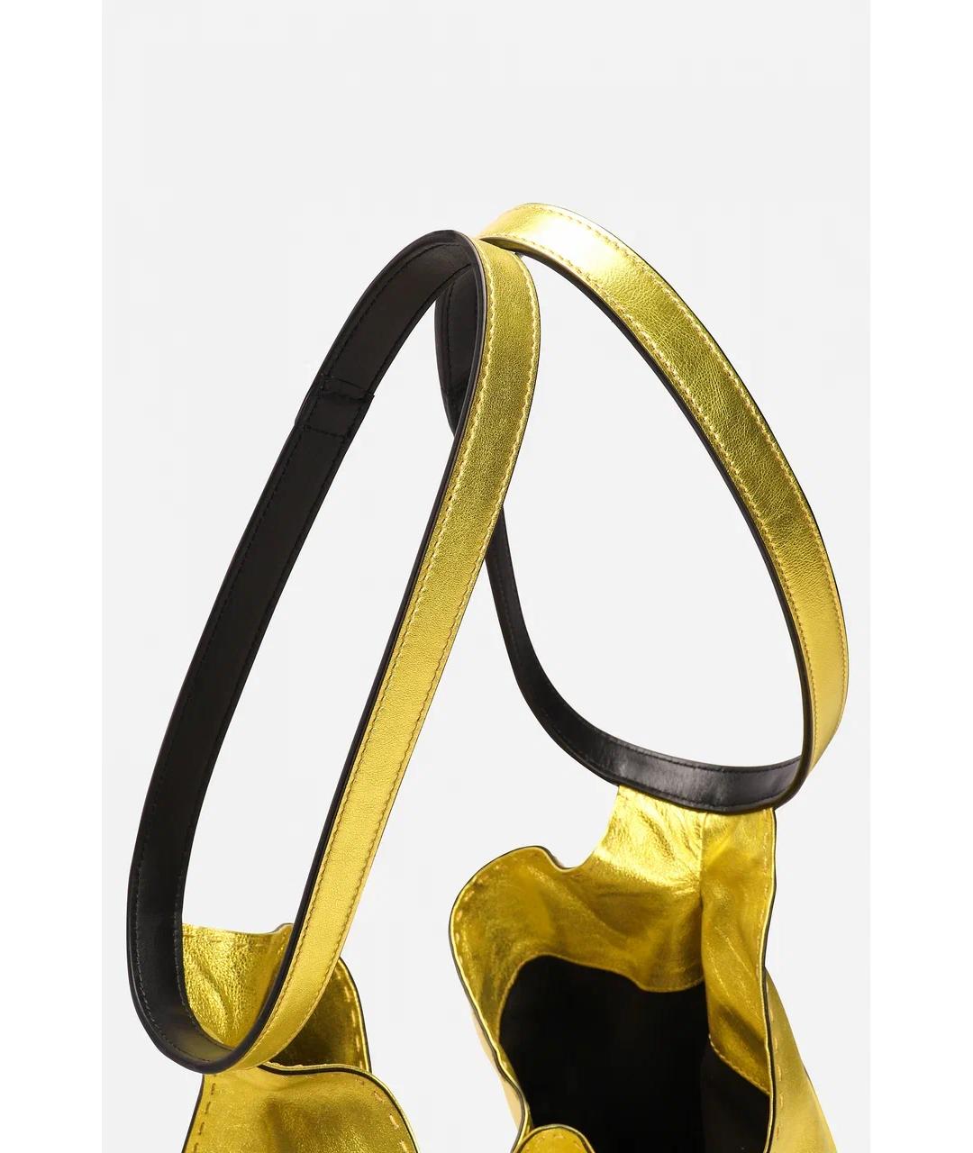 TOM FORD Желтая кожаная сумка тоут, фото 7