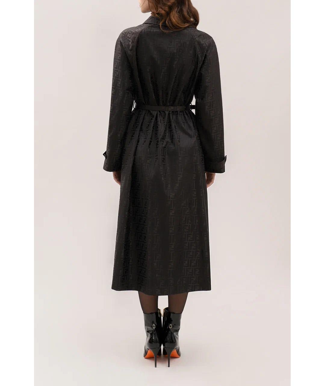 FENDI Коричневый хлопковый тренч/плащ, фото 3