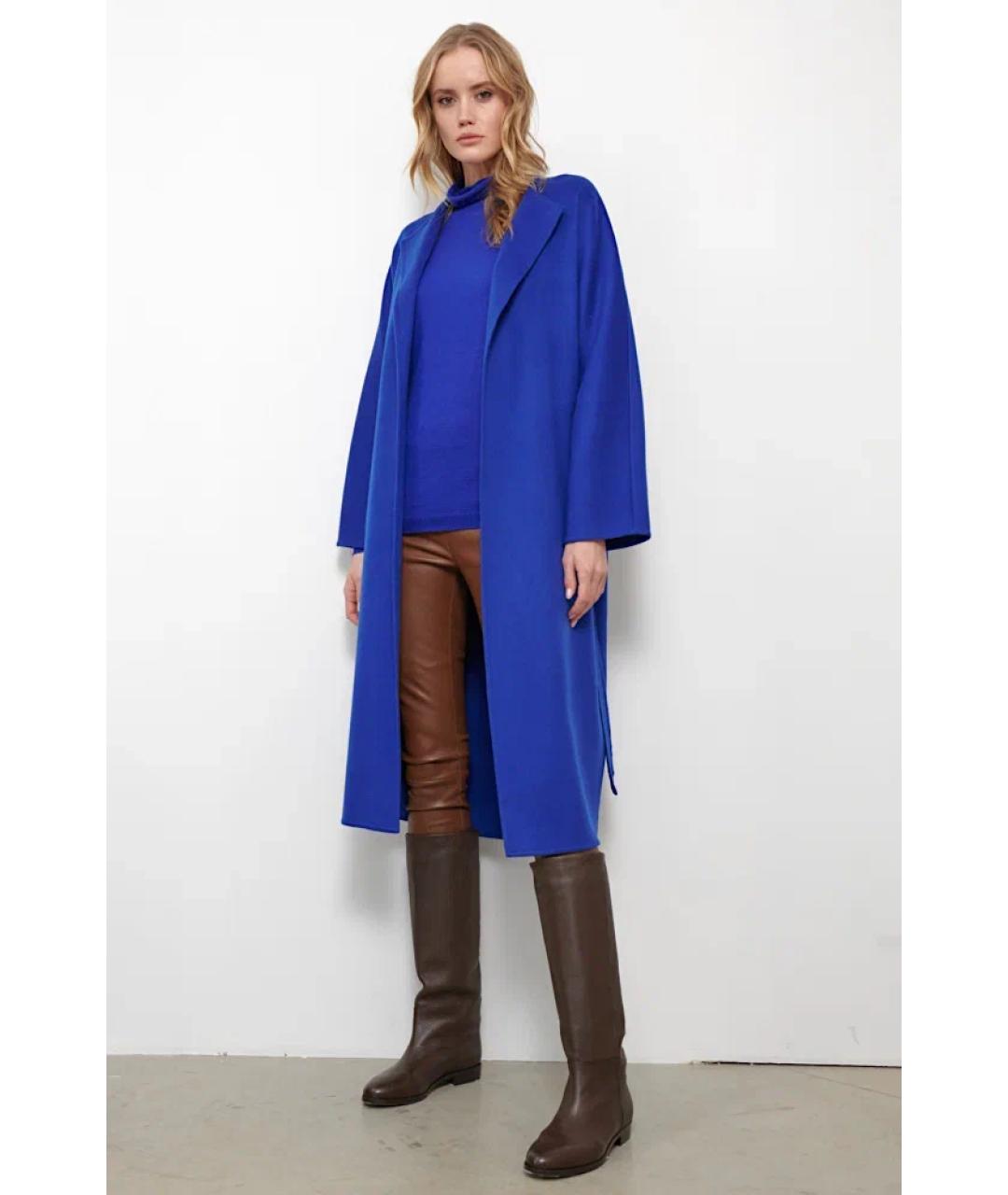 KITON Синее кашемировое пальто, фото 4