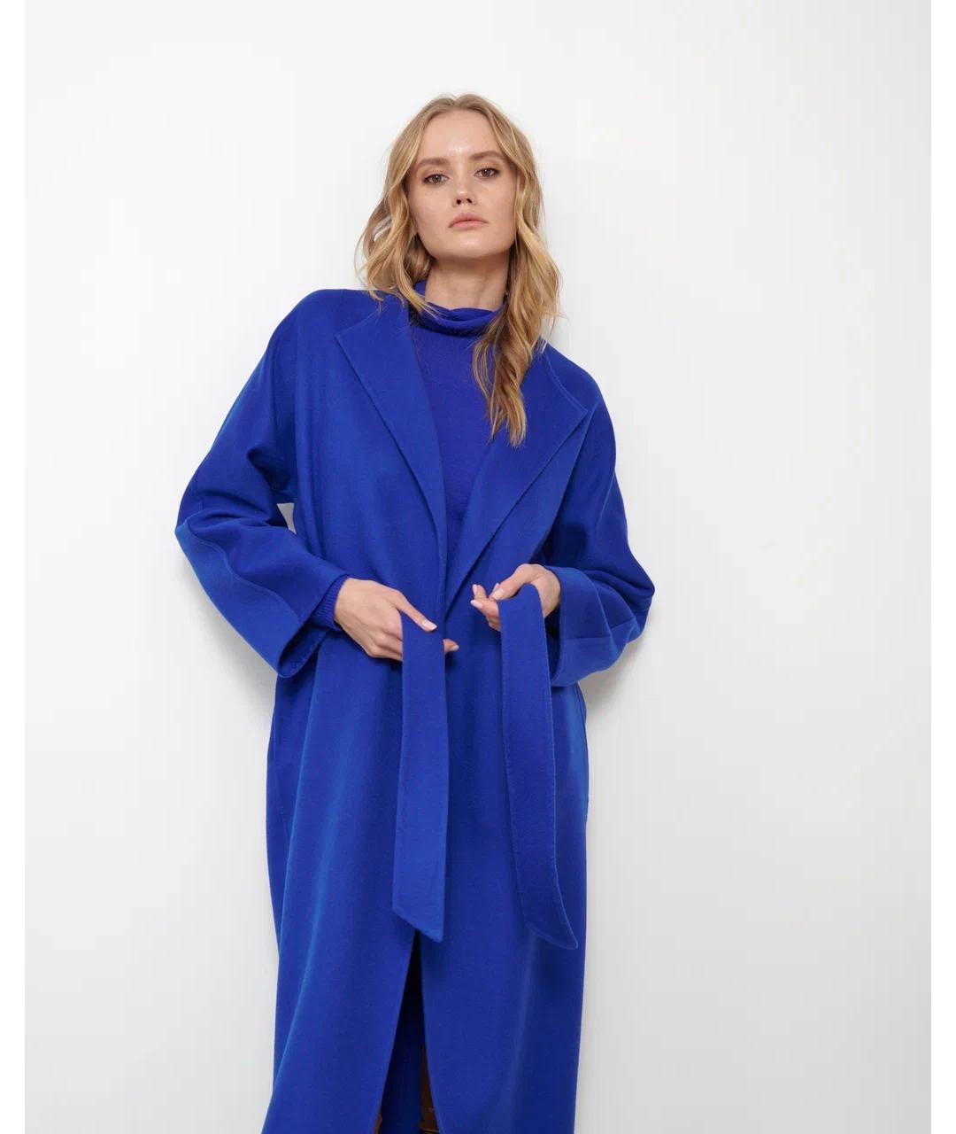 KITON Синее кашемировое пальто, фото 5