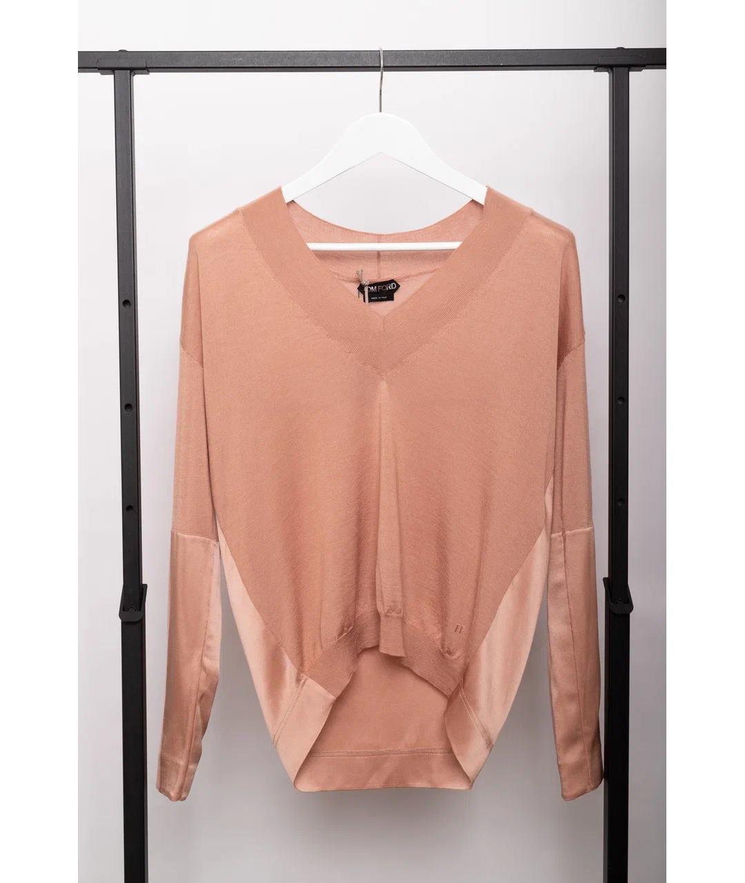 TOM FORD Розовый кашемировый джемпер / свитер, фото 6