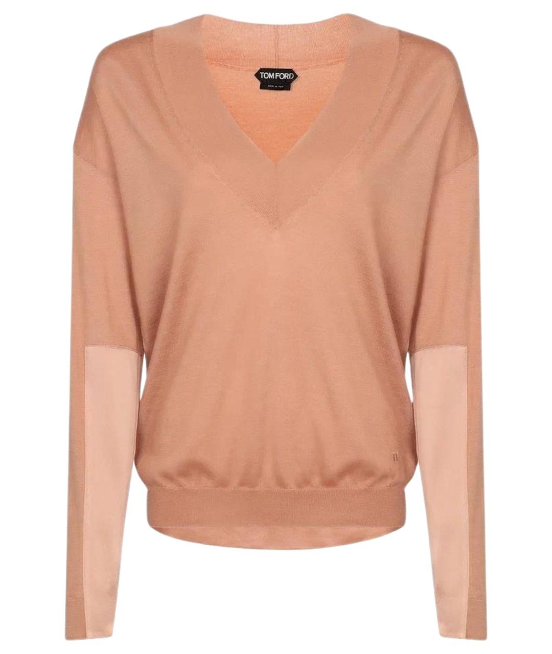 TOM FORD Розовый кашемировый джемпер / свитер, фото 1