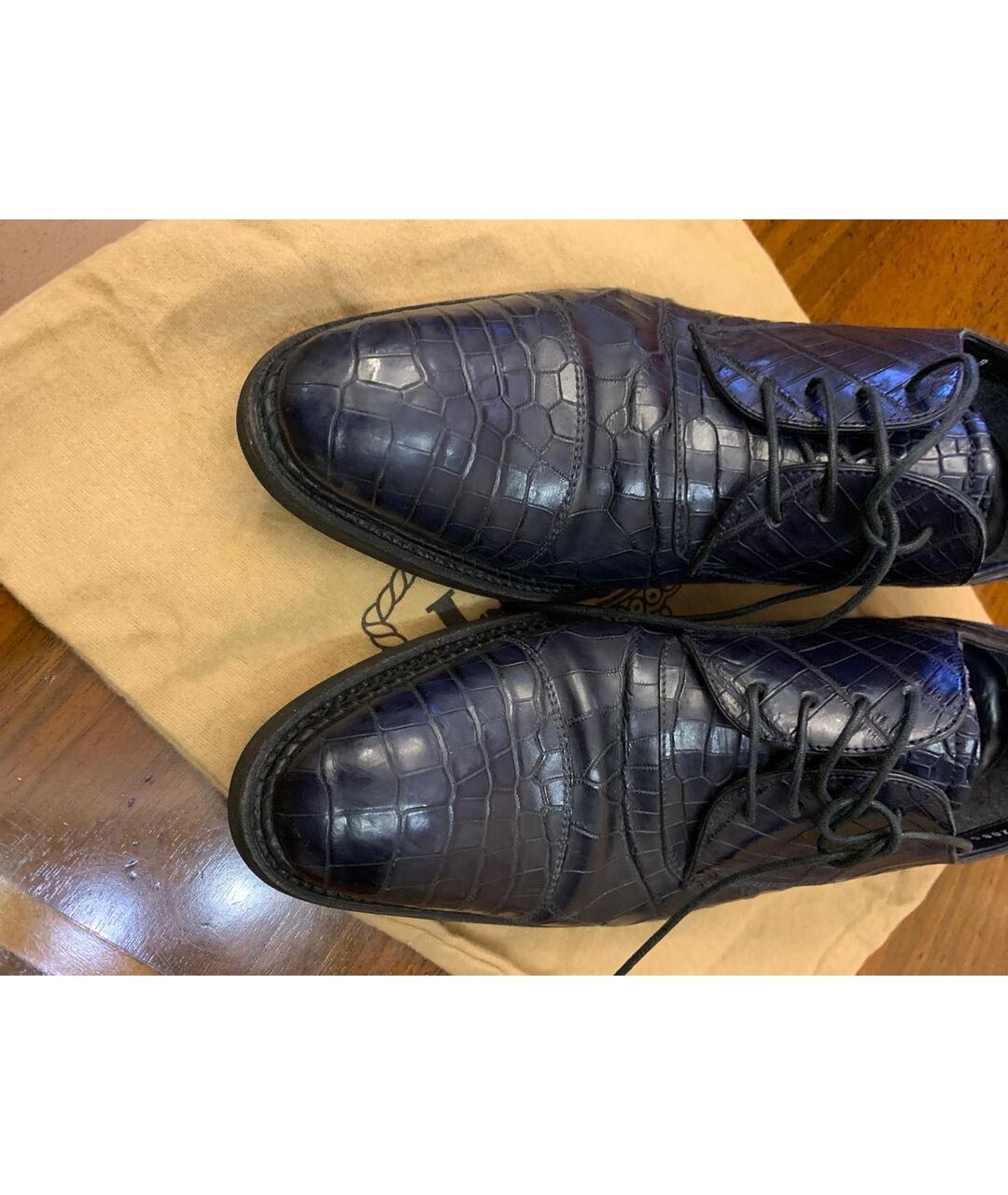 BARRETT Синие туфли из экзотической кожи, фото 7