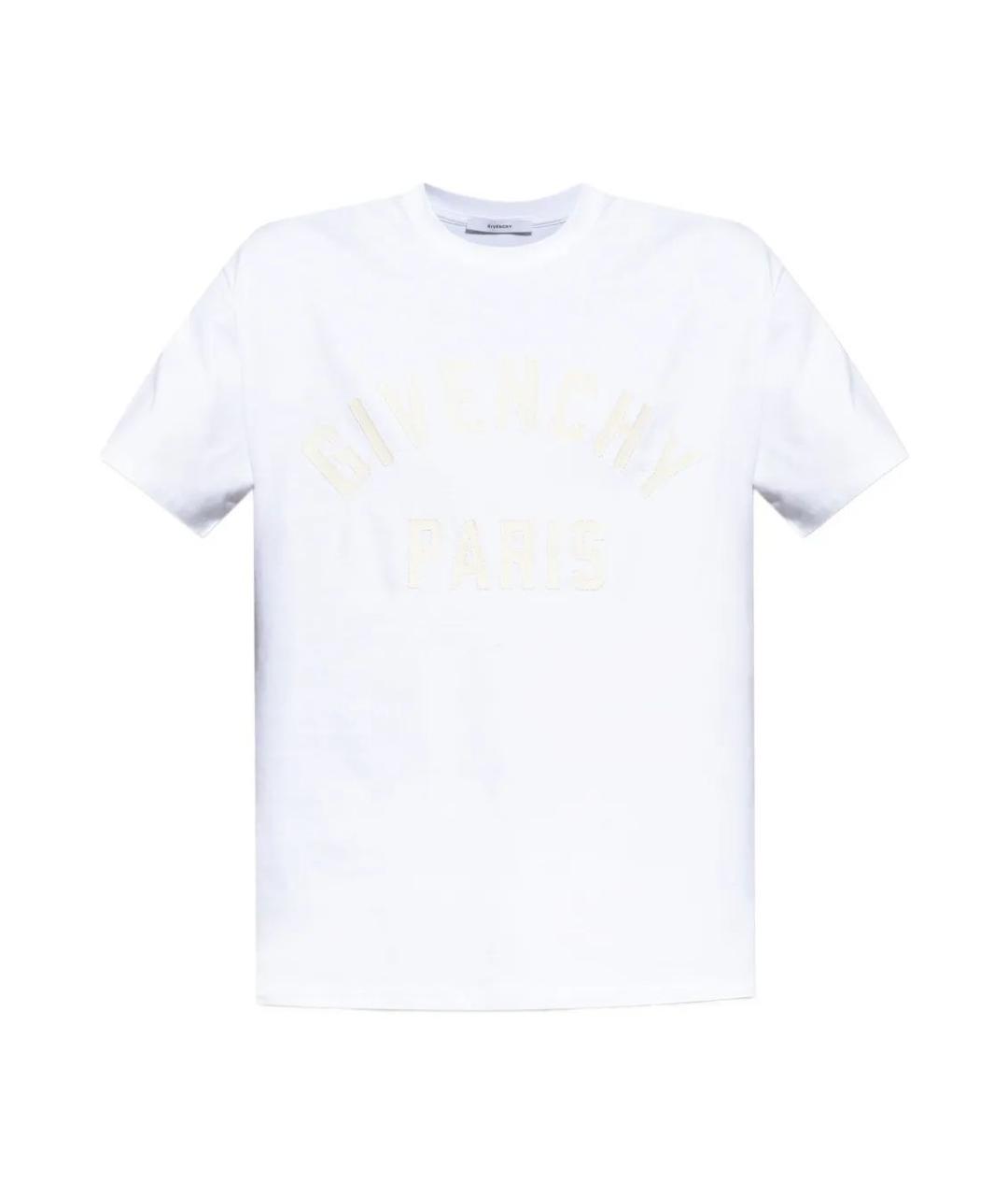 GIVENCHY Белая хлопковая футболка, фото 1