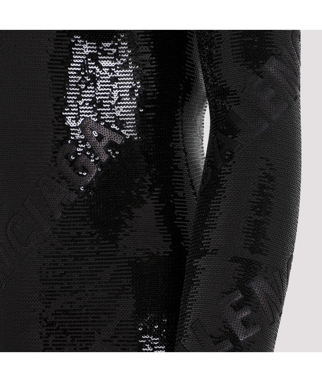 BALENCIAGA Черное полиамидовое коктейльное платье, фото 4