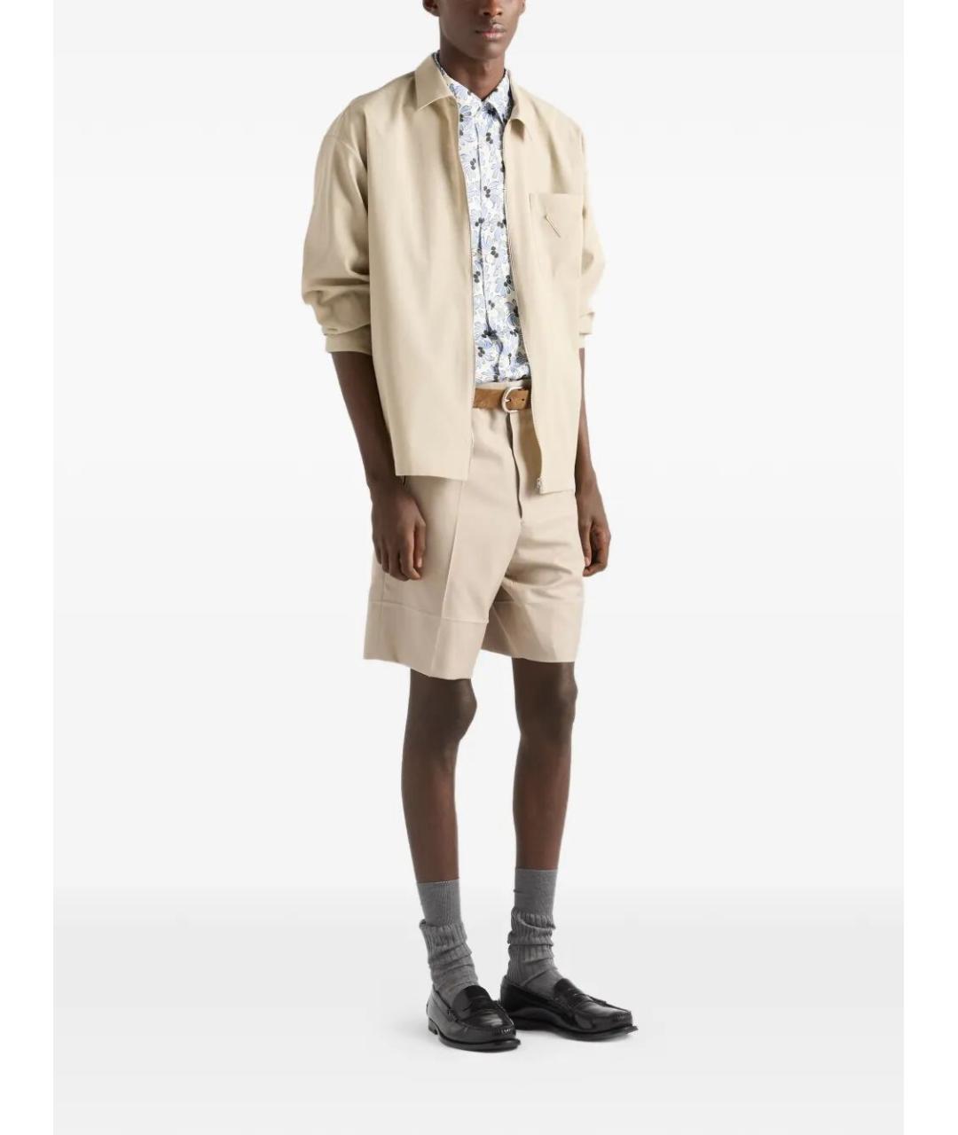 PRADA Синяя хлопковая кэжуал рубашка, фото 4