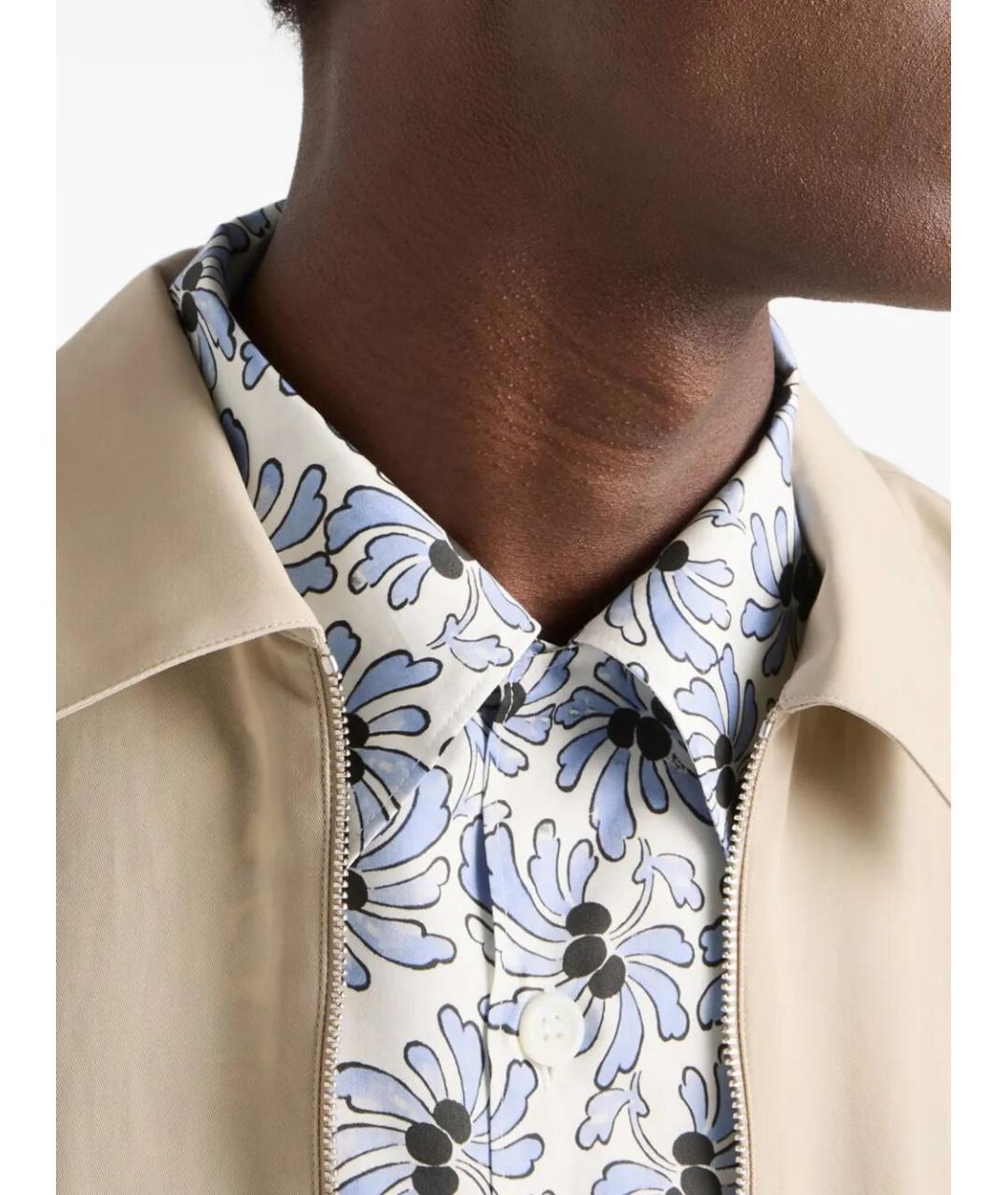 PRADA Синяя хлопковая кэжуал рубашка, фото 5