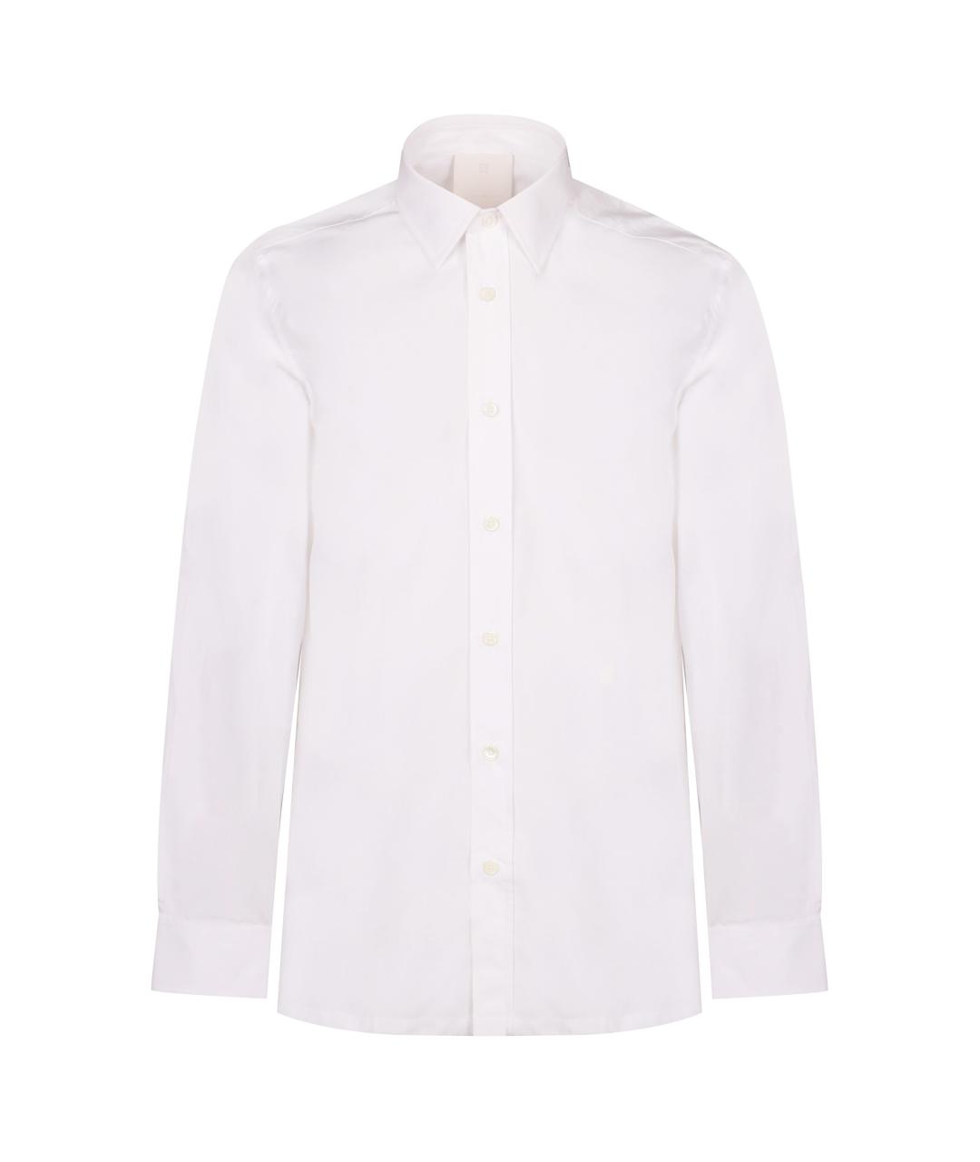 GIVENCHY Белая хлопковая классическая рубашка, фото 1