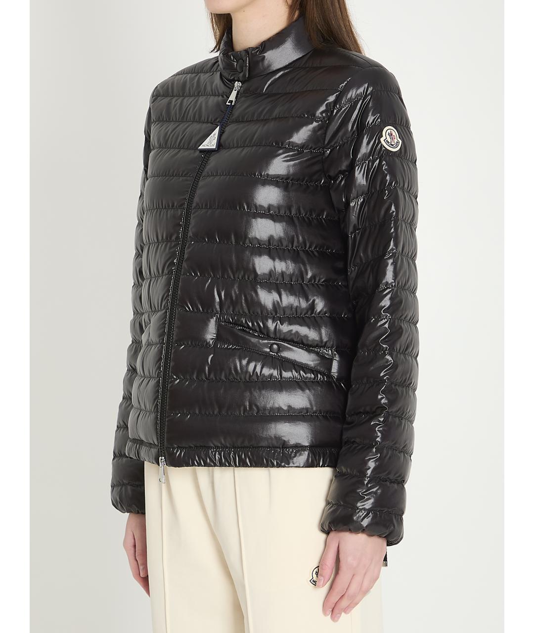 MONCLER Черный полиамидовый пуховик, фото 2