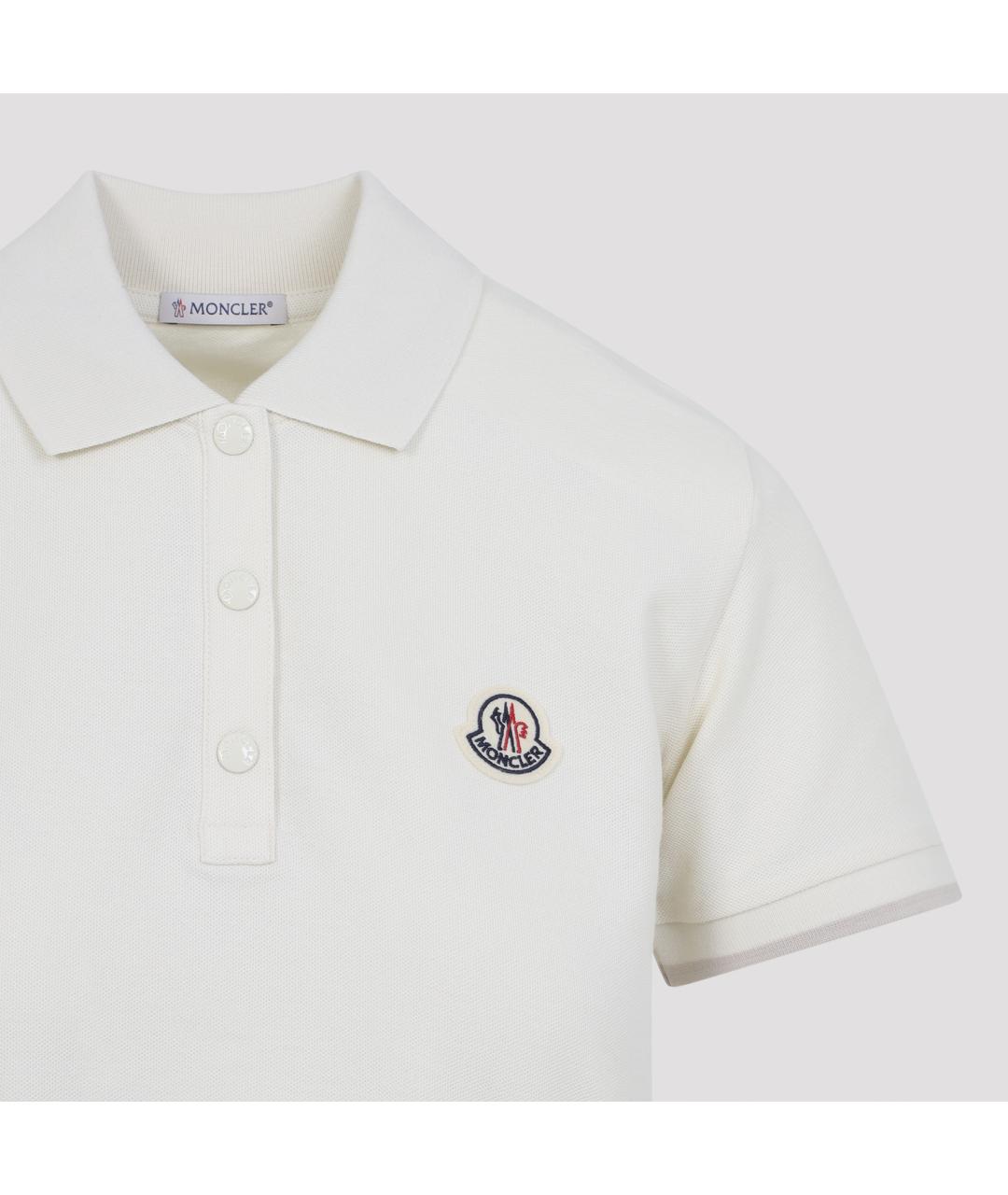 MONCLER Белая хлопковая футболка, фото 3