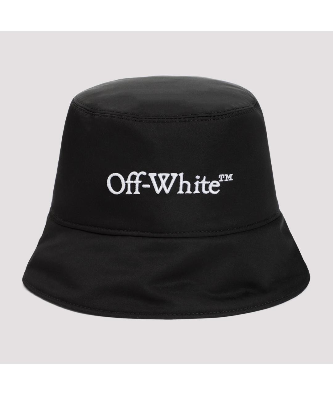 OFF-WHITE Черная синтетическая панама, фото 2
