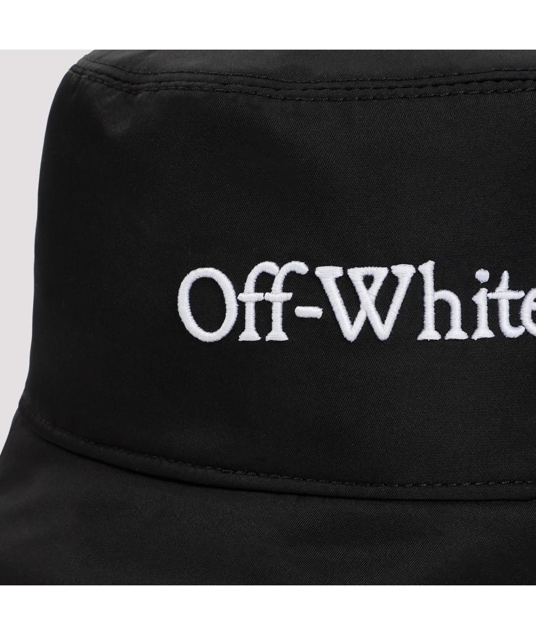 OFF-WHITE Черная синтетическая панама, фото 4