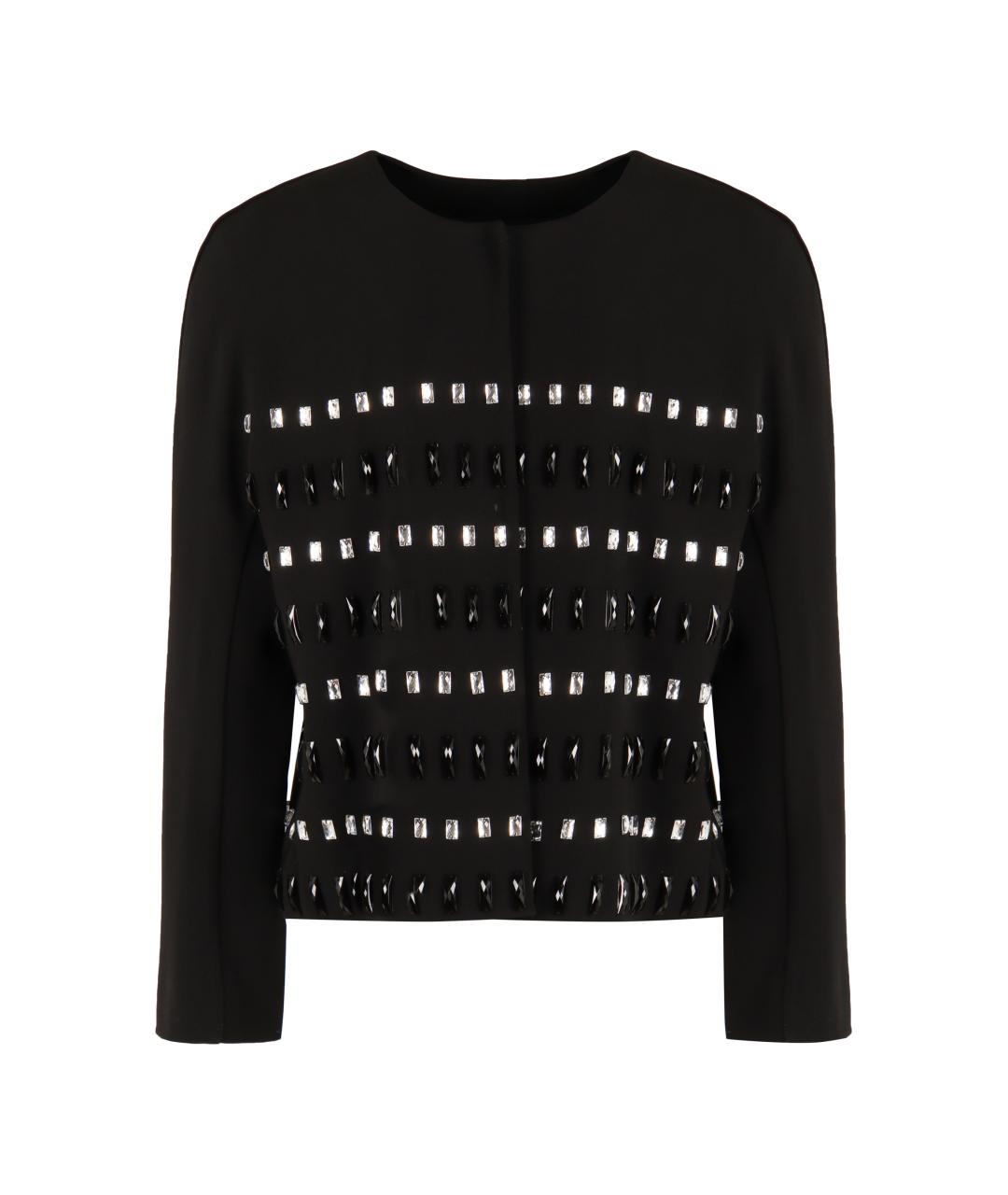 MAX MARA STUDIO Черная полиэстеровая куртка, фото 1