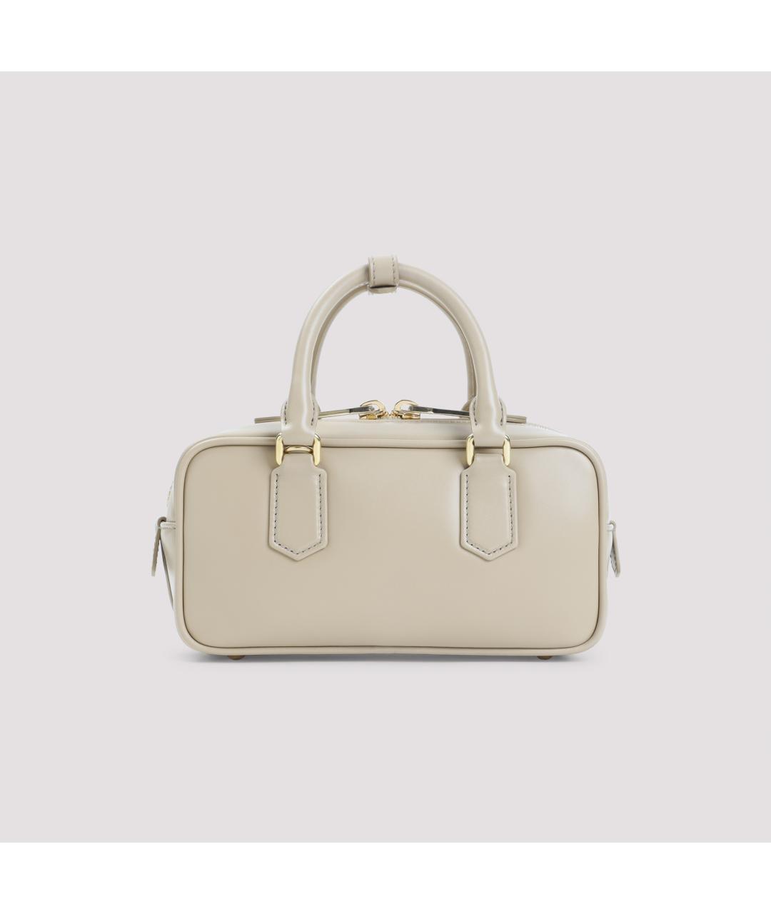 MIU MIU Бежевая кожаная сумка тоут, фото 3