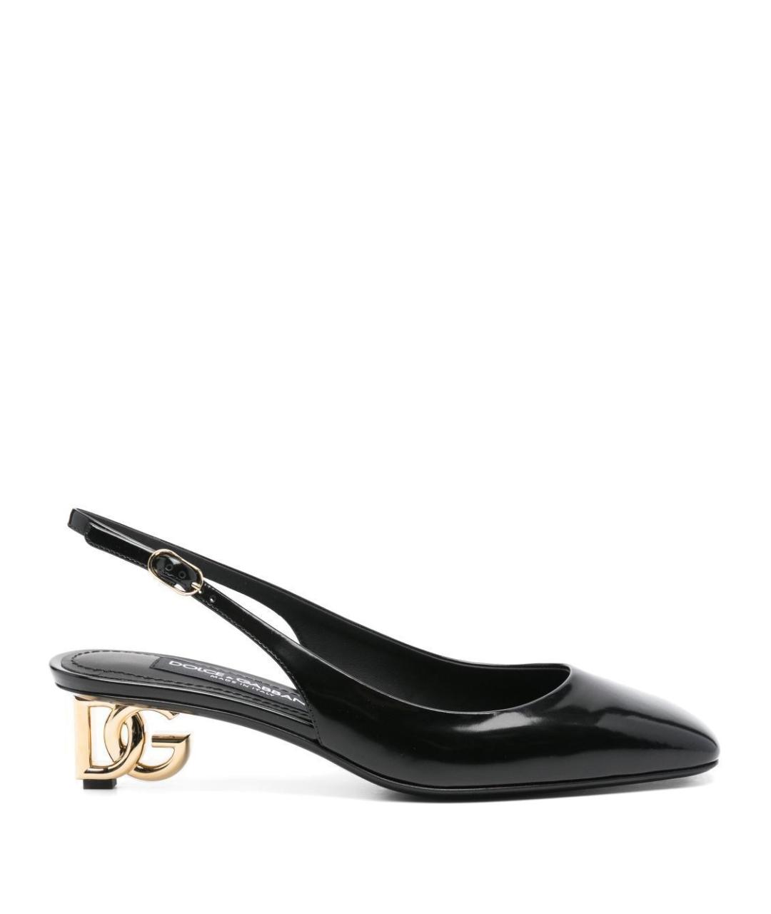 DOLCE&GABBANA Черные туфли из лакированной кожи, фото 1