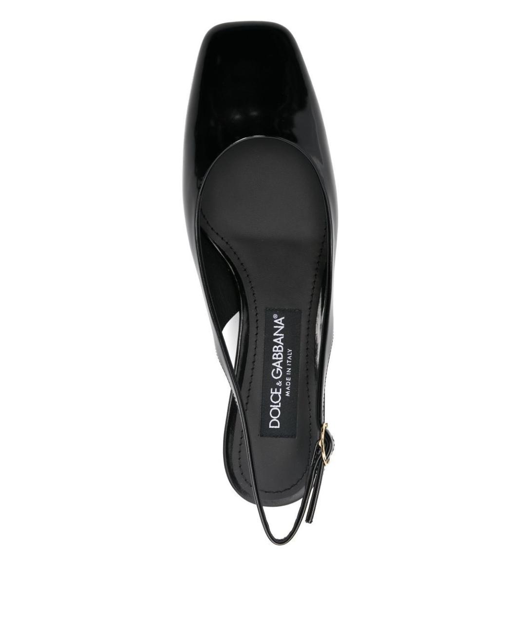 DOLCE&GABBANA Черные туфли из лакированной кожи, фото 4