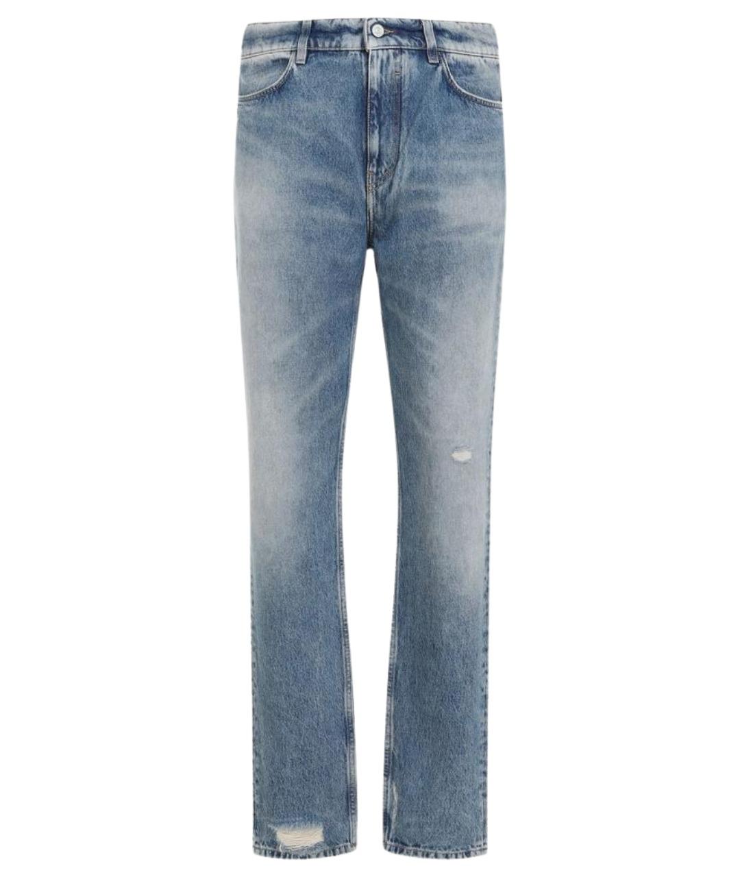 GIVENCHY Голубые хлопковые прямые джинсы, фото 1