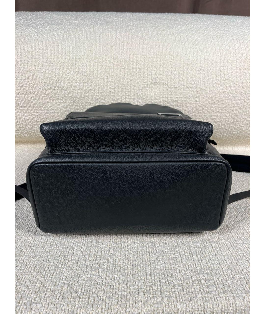 LOUIS VUITTON Черный кожаный рюкзак, фото 6
