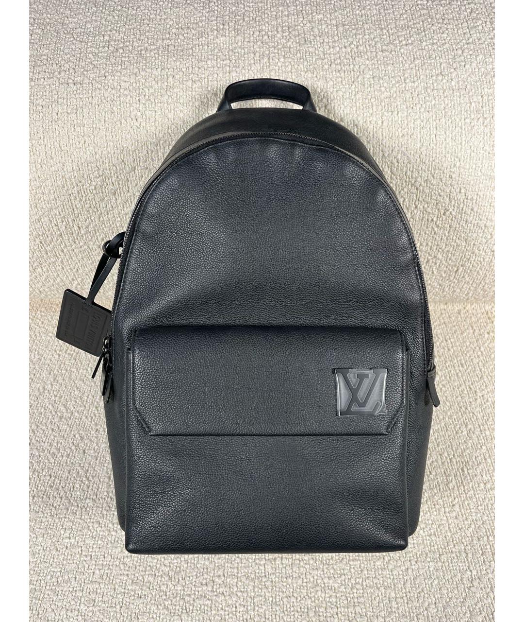 LOUIS VUITTON Черный кожаный рюкзак, фото 9