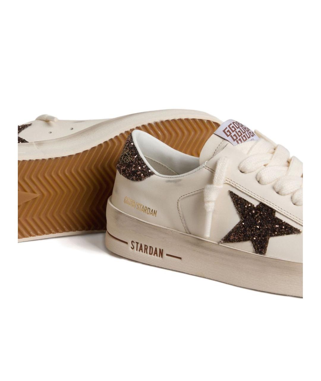 GOLDEN GOOSE DELUXE BRAND Белые кожаные кроссовки, фото 2