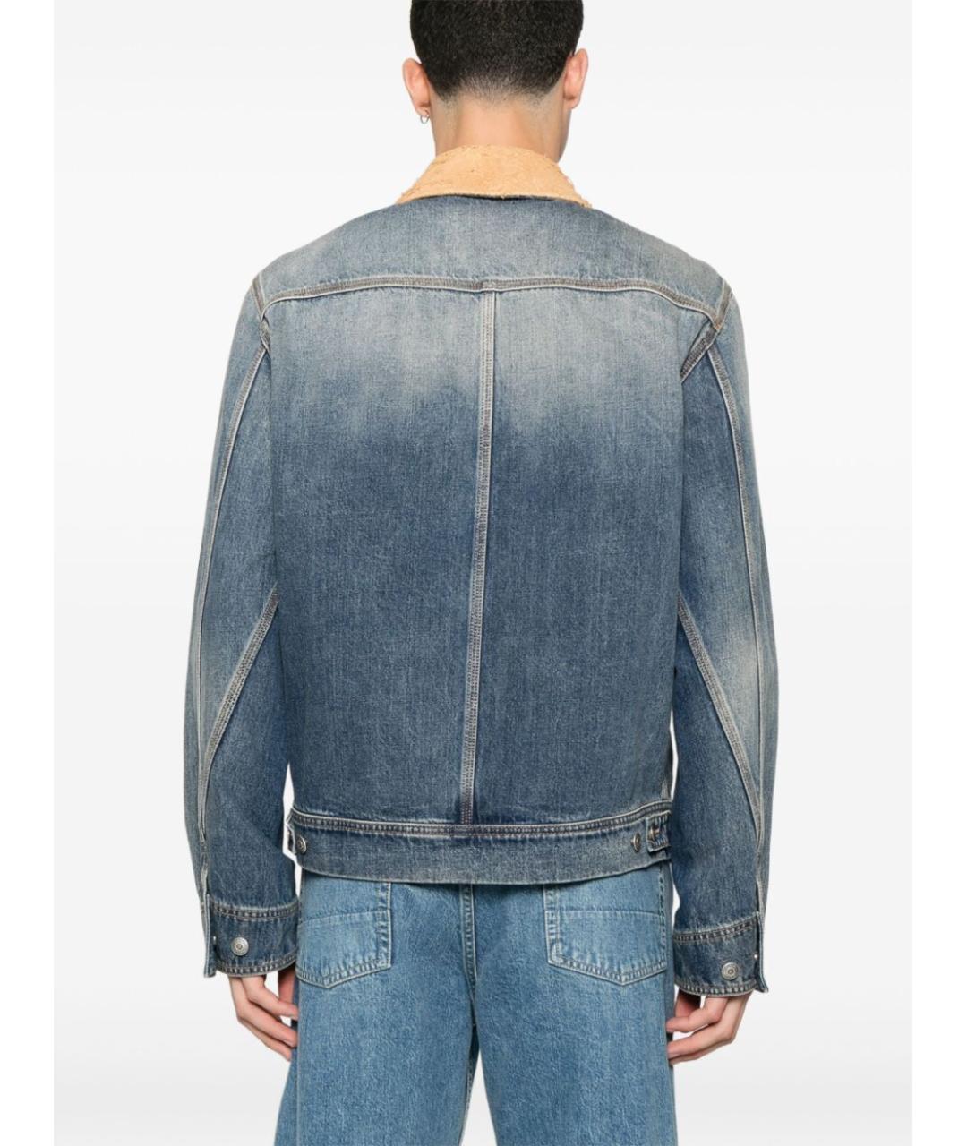 ALEXANDER MCQUEEN Синяя деним куртка, фото 3