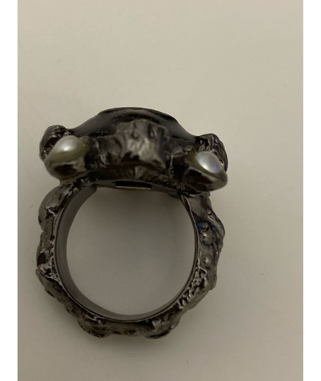CHANEL PRE-OWNED Антрацитовое кольцо, фото 2