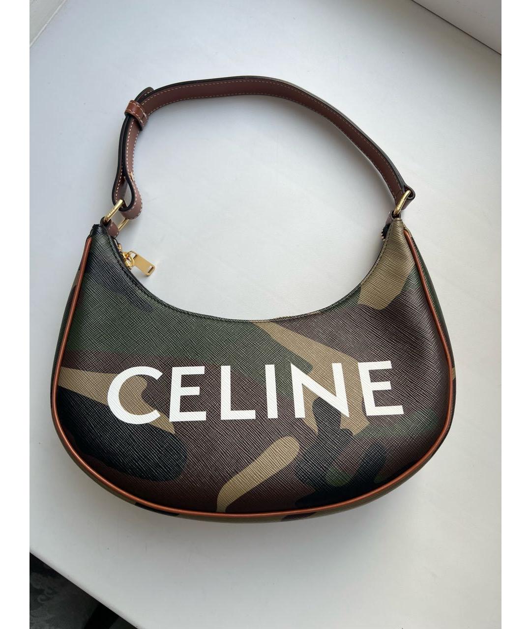 CELINE Кожаная сумка с короткими ручками, фото 2