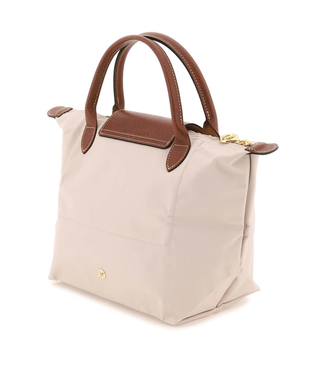 LONGCHAMP Бежевая синтетическая сумка тоут, фото 3