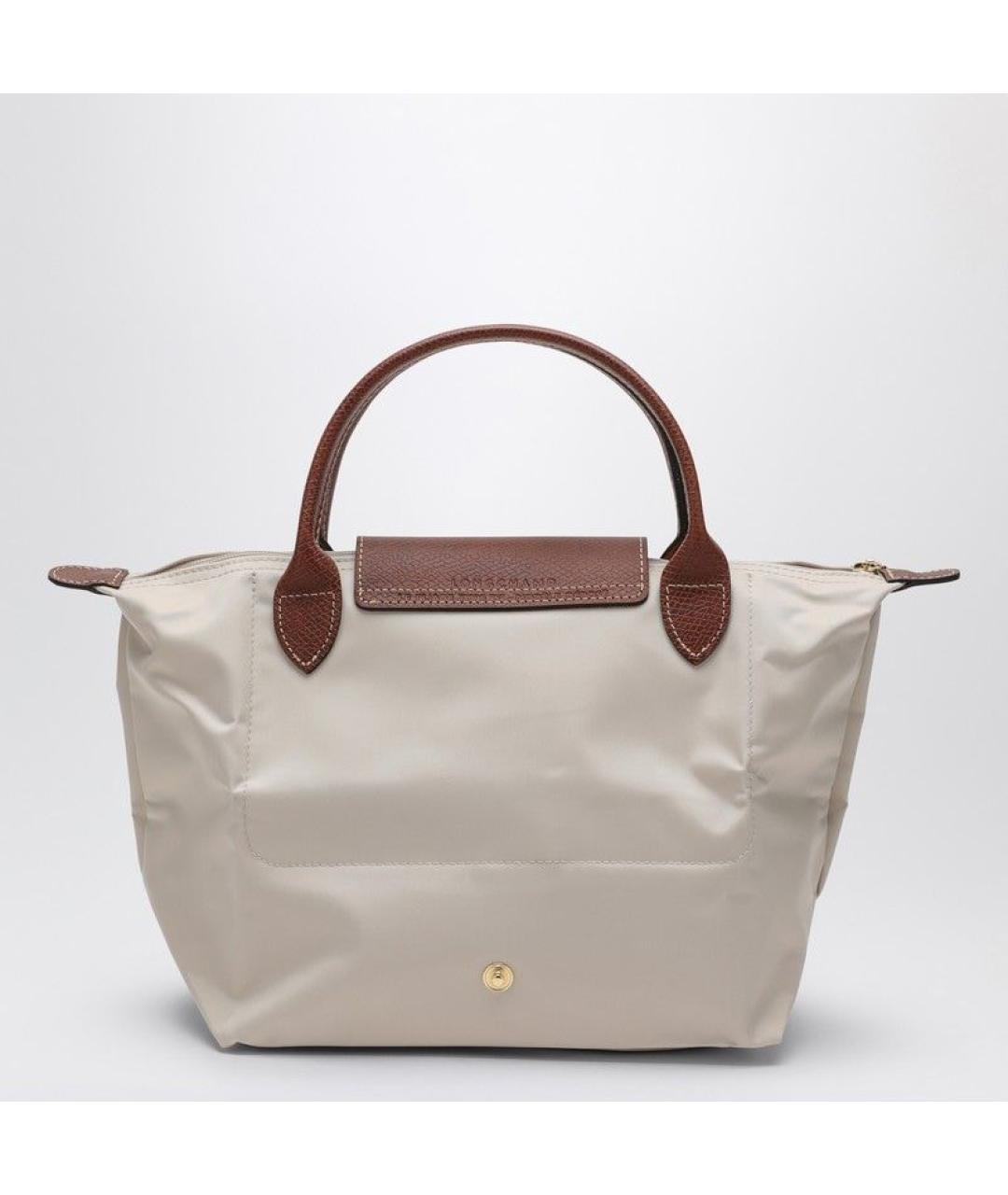 LONGCHAMP Бежевая синтетическая сумка тоут, фото 2