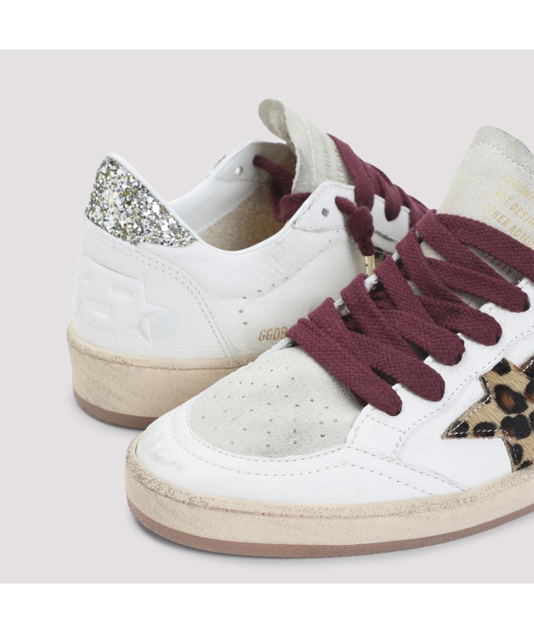 GOLDEN GOOSE DELUXE BRAND Белые кожаные кроссовки, фото 4