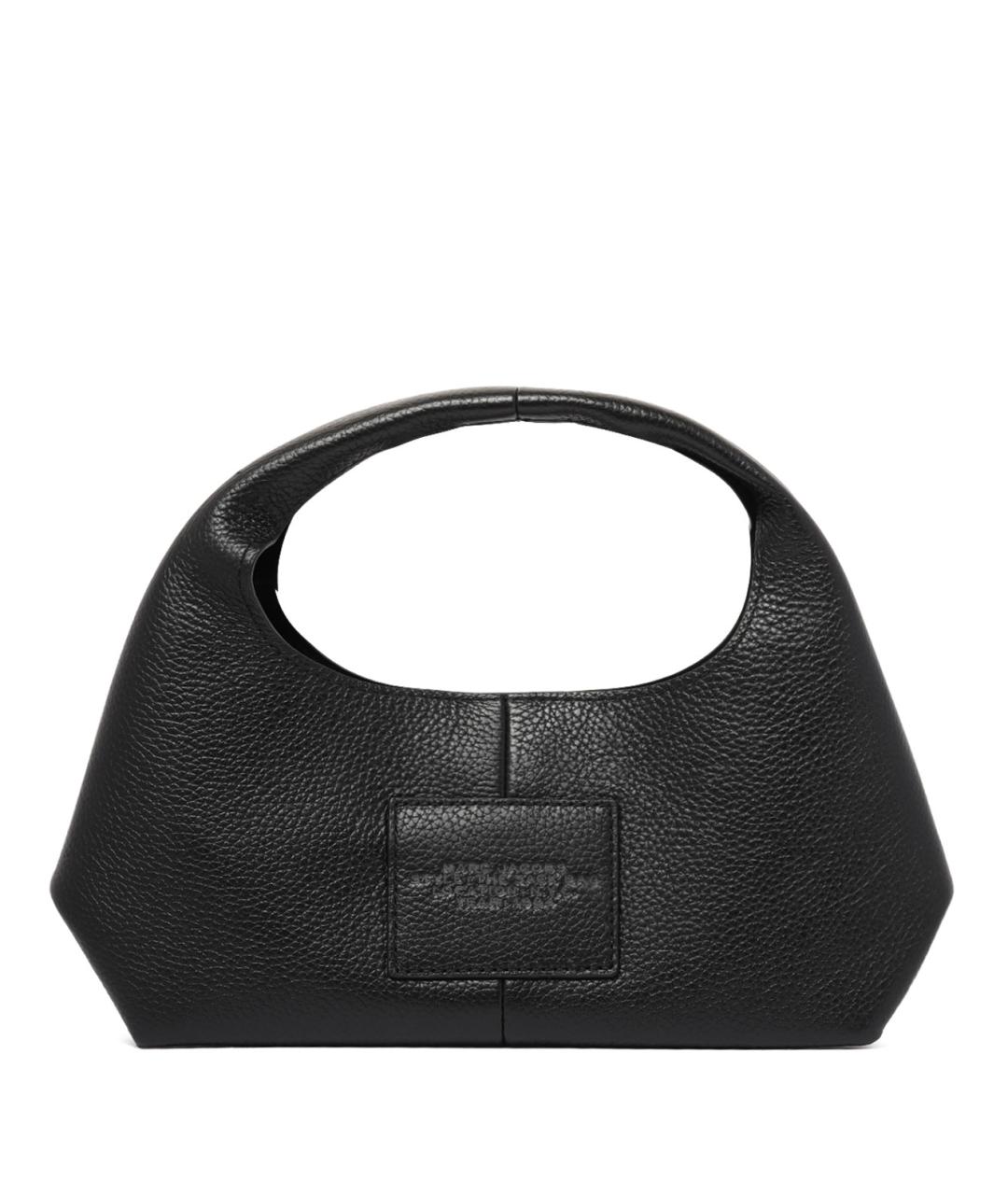 MARC JACOBS Черная кожаная сумка с короткими ручками, фото 2