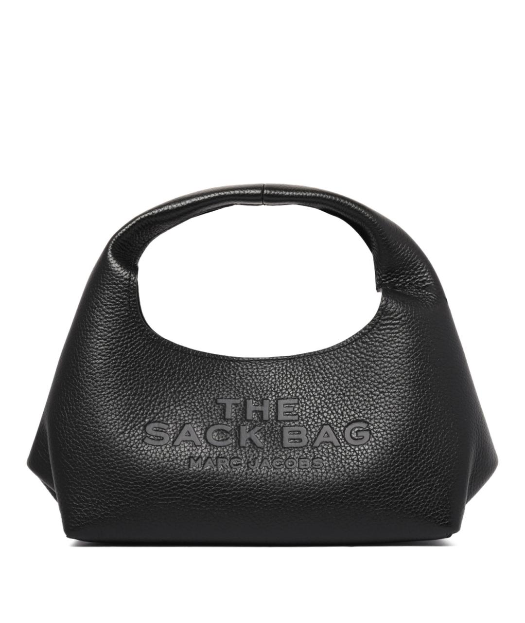 MARC JACOBS Черная кожаная сумка с короткими ручками, фото 1