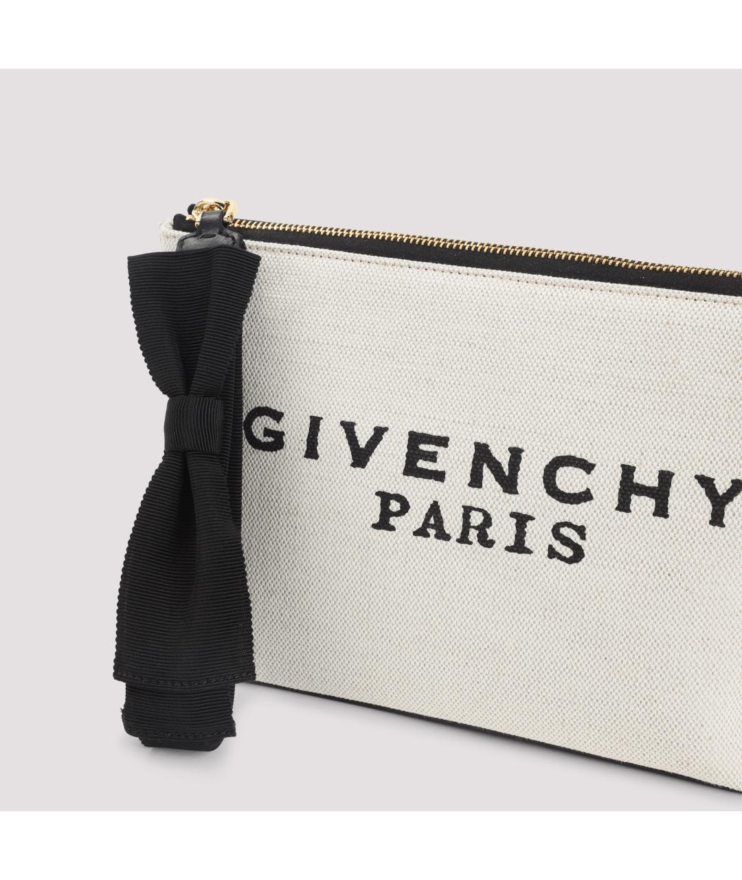GIVENCHY Бежевая тканевая косметичка, фото 5