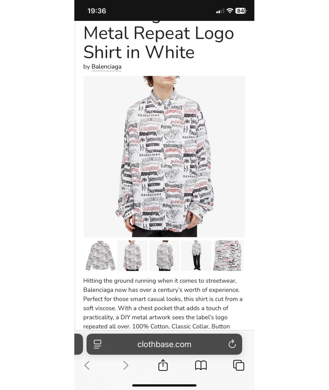 BALENCIAGA Мульти рубашка, фото 7