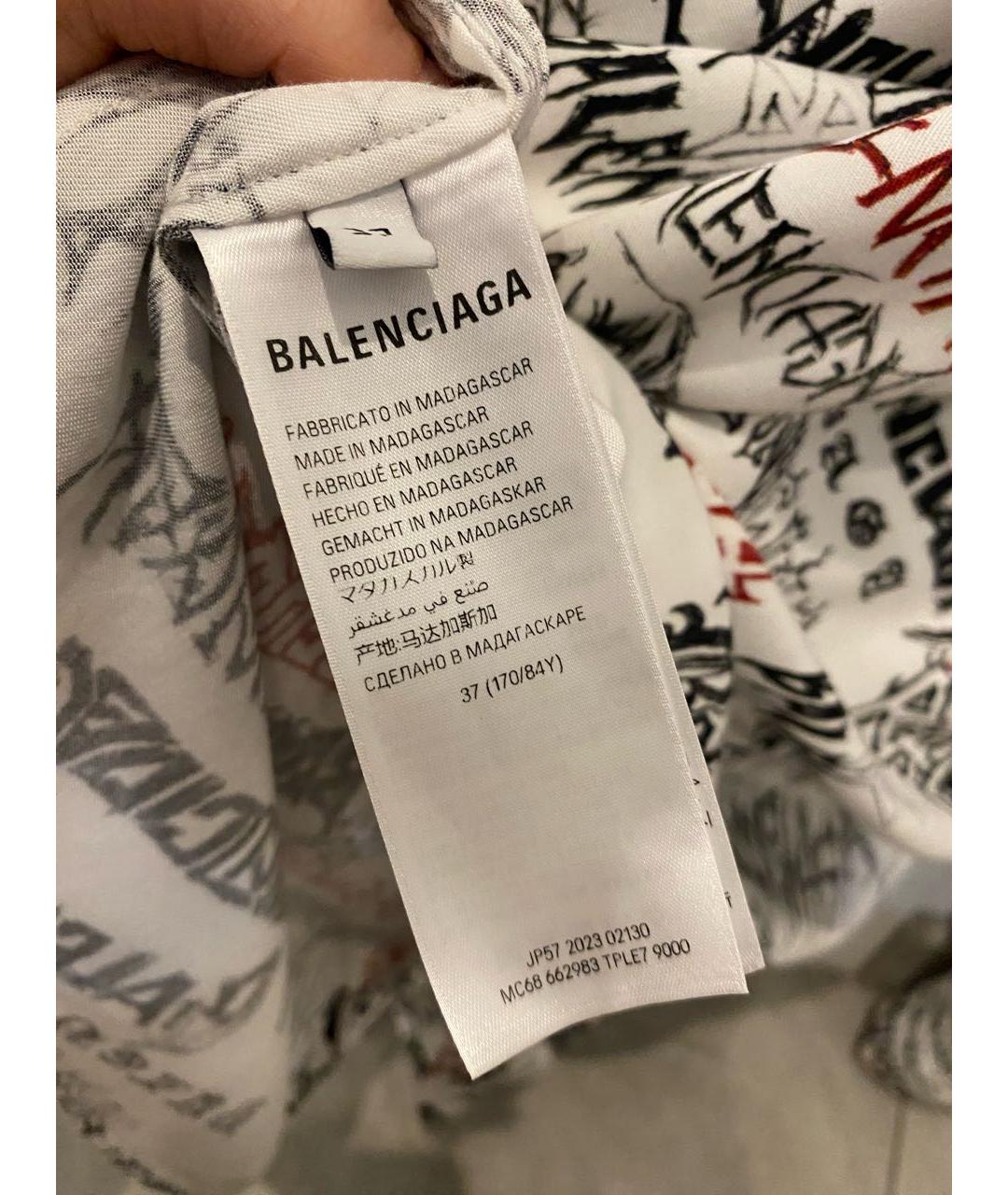 BALENCIAGA Мульти рубашка, фото 6