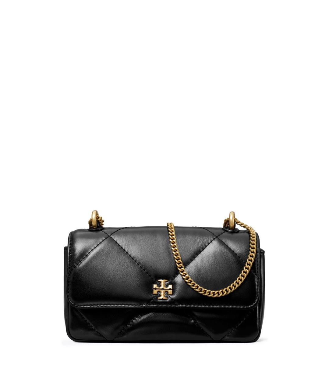 TORY BURCH Черная кожаная сумка через плечо, фото 1