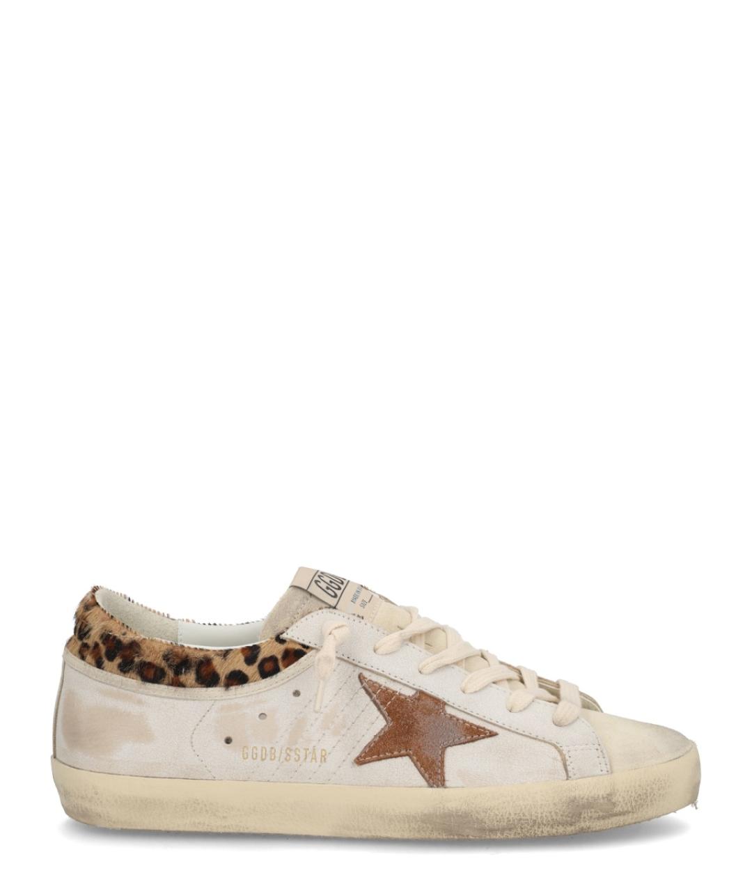 GOLDEN GOOSE DELUXE BRAND Белые кожаные кроссовки, фото 1