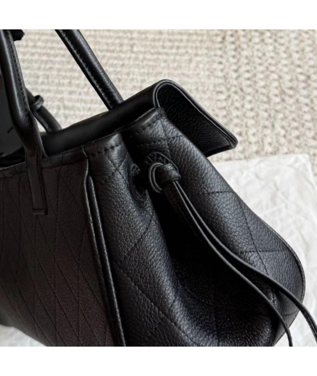 CHANEL Черная кожаная сумка через плечо, фото 8