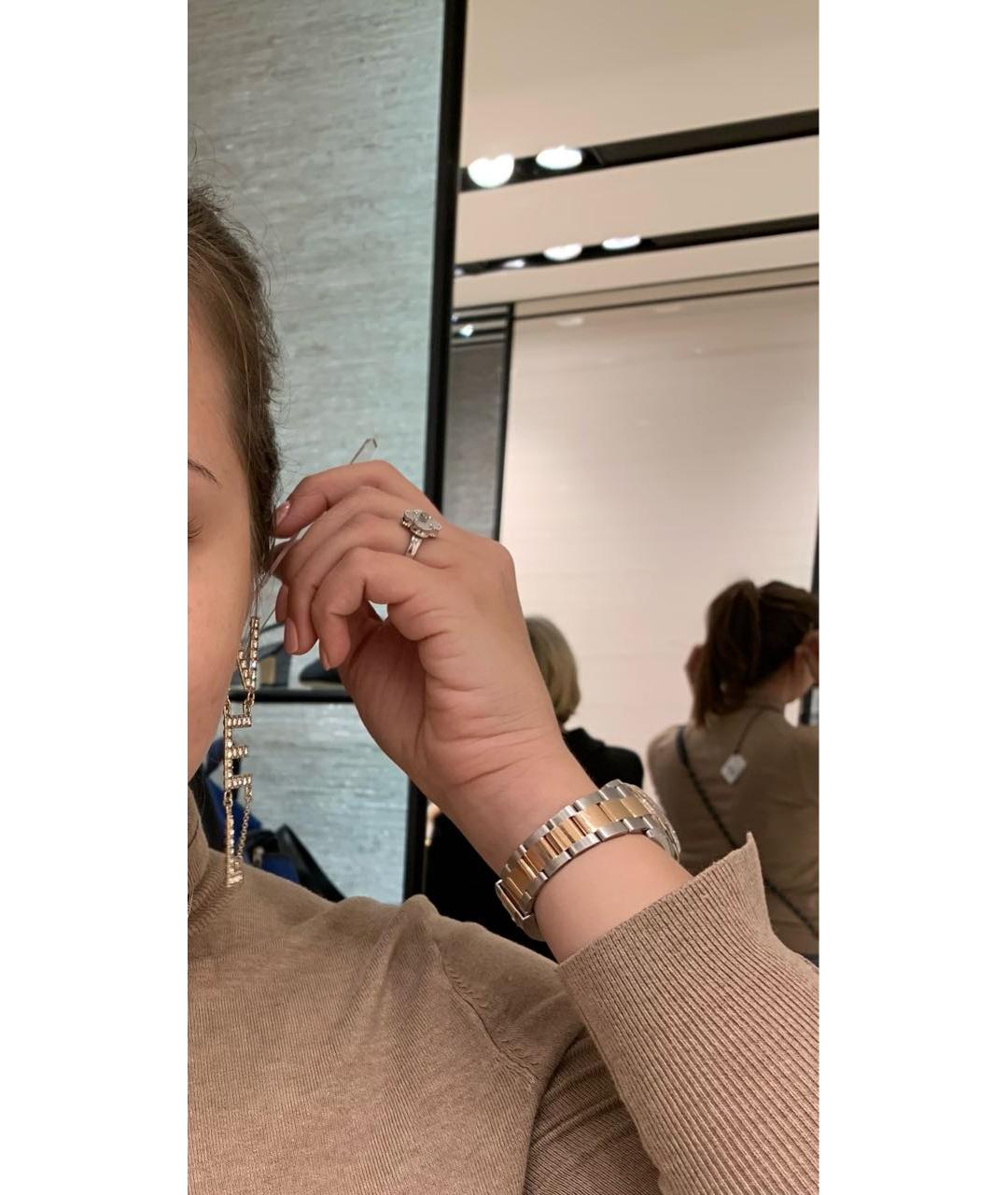 CHANEL Золотые металлические серьги, фото 4