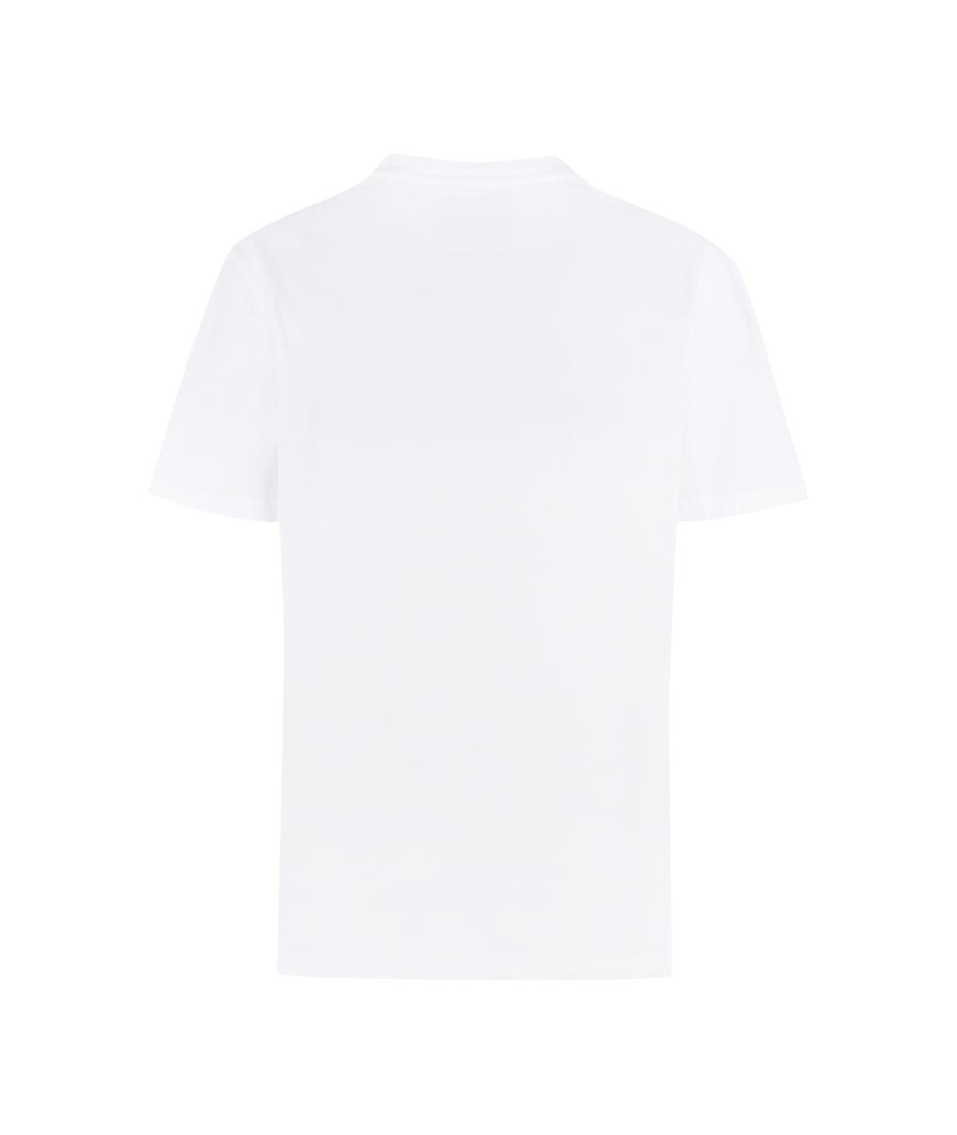 GOLDEN GOOSE DELUXE BRAND Белая хлопковая футболка, фото 2