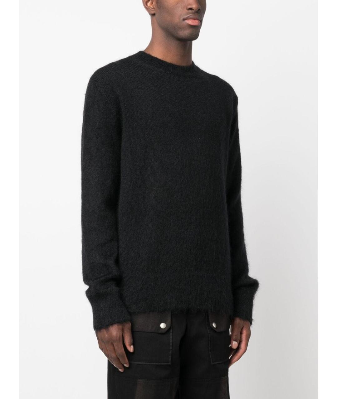 OFF-WHITE Черный шерстяной джемпер / свитер, фото 4