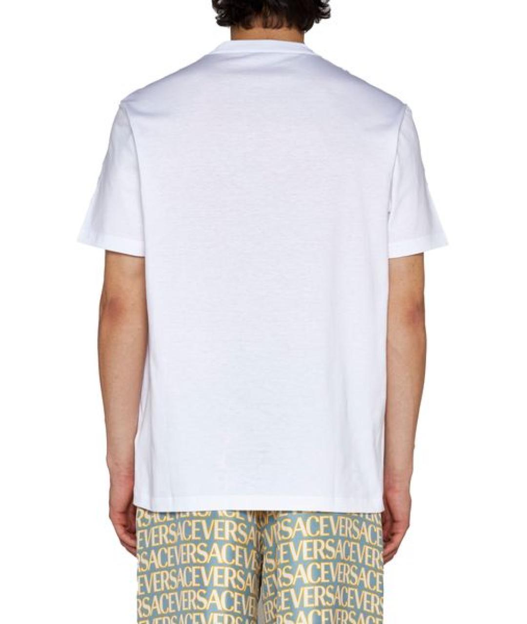 VERSACE Белая хлопковая футболка, фото 3