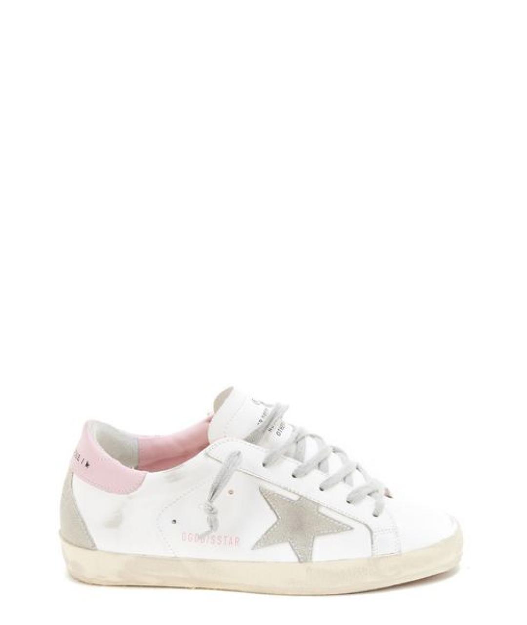 GOLDEN GOOSE DELUXE BRAND Белые кожаные кроссовки, фото 1
