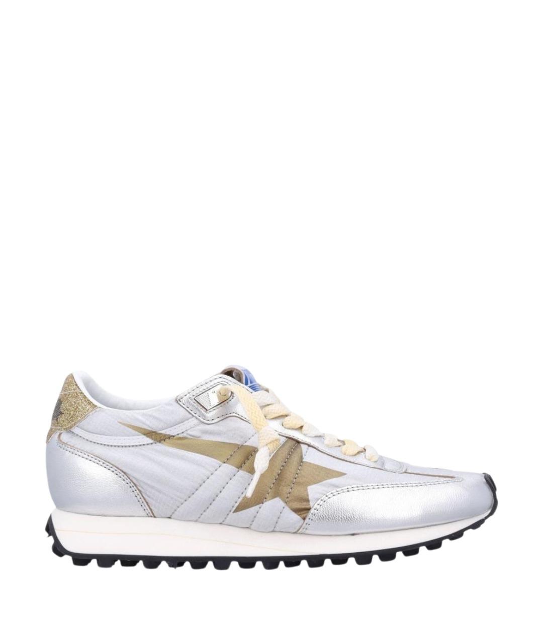 GOLDEN GOOSE DELUXE BRAND Серебряные синтетические кроссовки, фото 1